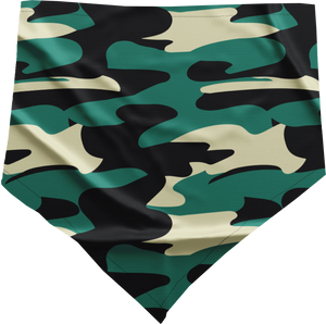 hundehalstuch camouflage grün bandana für verschiedene hunderassen